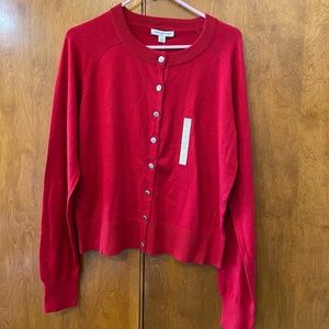 Banana Republic Red Cardigan